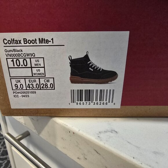 Vans Colfax Boot MTE-1 Shoe Water Resistant Mens Size 10 Boots Winter Ready NEW - Picture 10 of 15